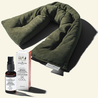 Pack relaxation avec coussin cervical en graines de lin et huile essentielle